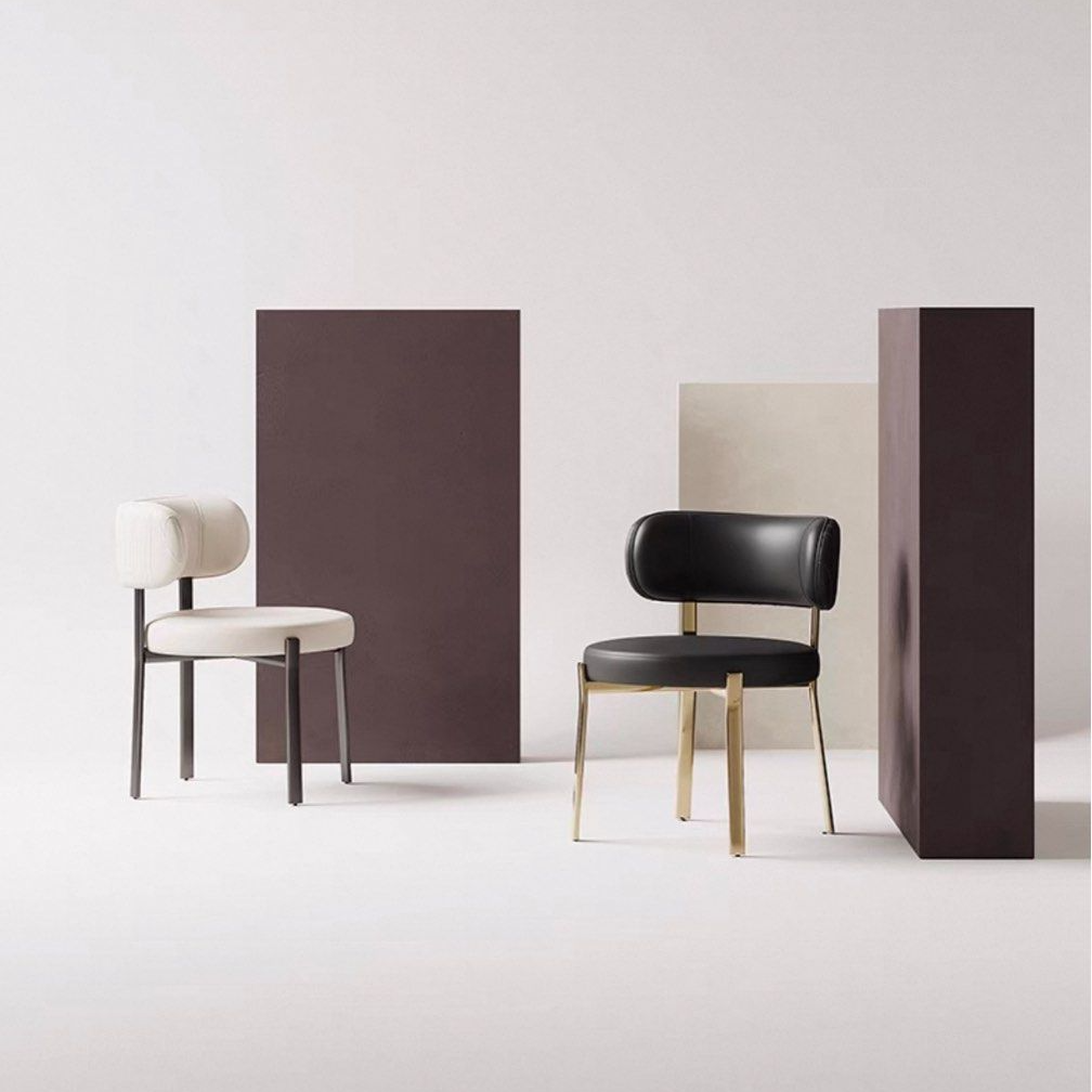 AREKEL Modern Leather Dining Chair - Radical Homes Singapore