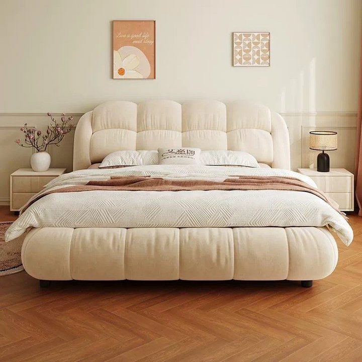 POUFFY Modern Storage Bedframe - Radical Homes Singapore