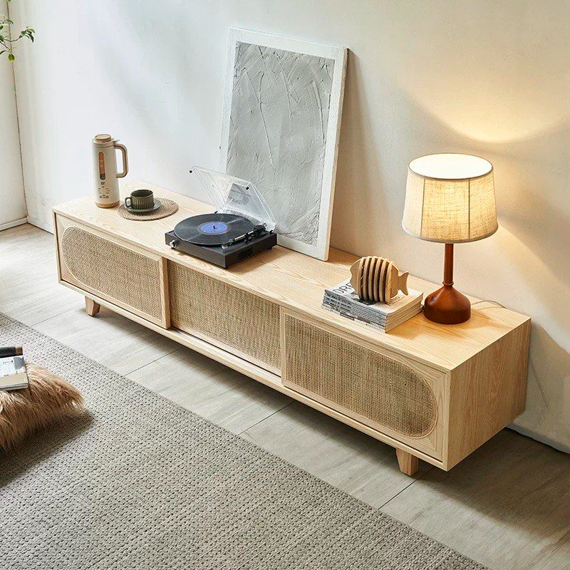 FACIRE Rustic Rattan TV Console - Radical Homes Singapore