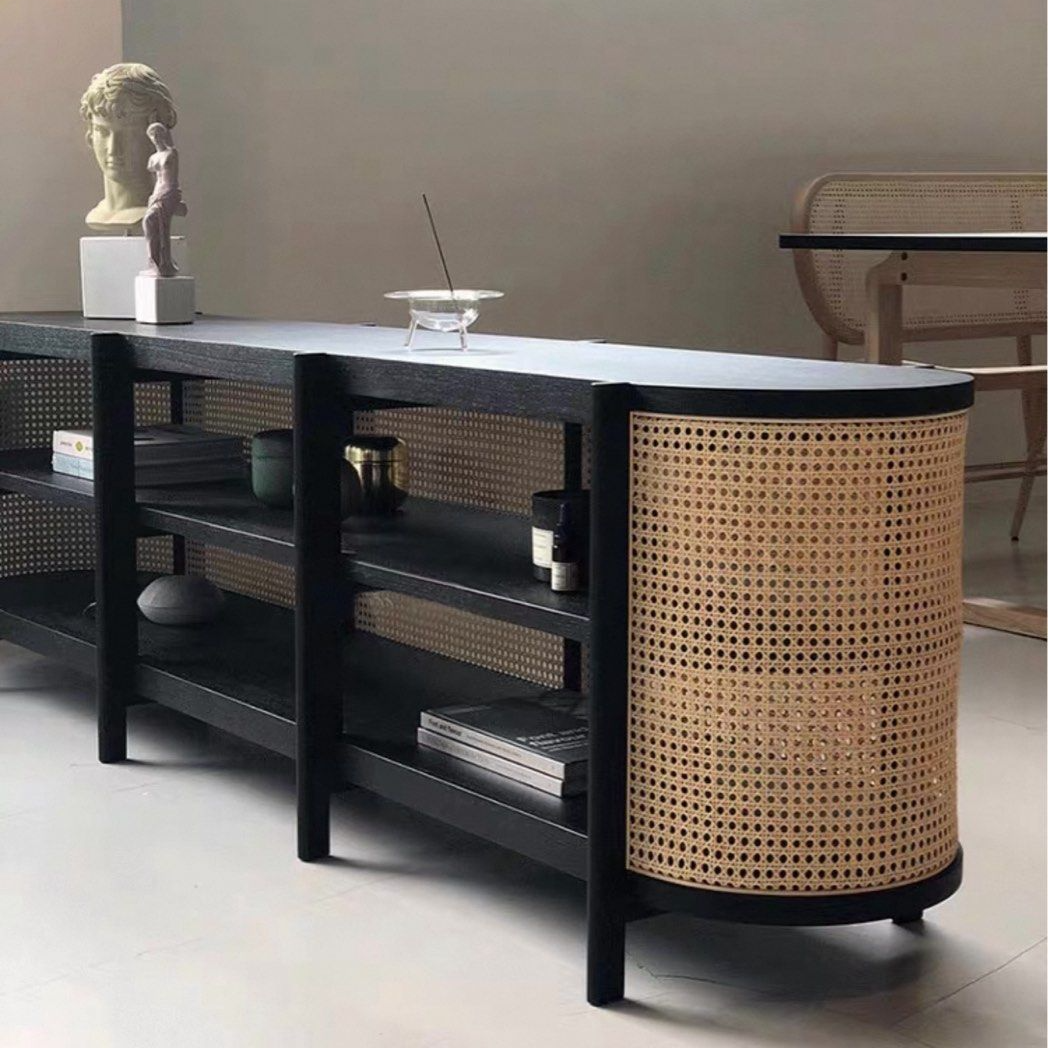 RIVECA Rustic Rattan Console - Radical Homes Singapore