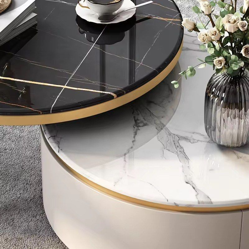 ABEV Marble Round Nesting Coffee Tables - Radical Homes Singapore