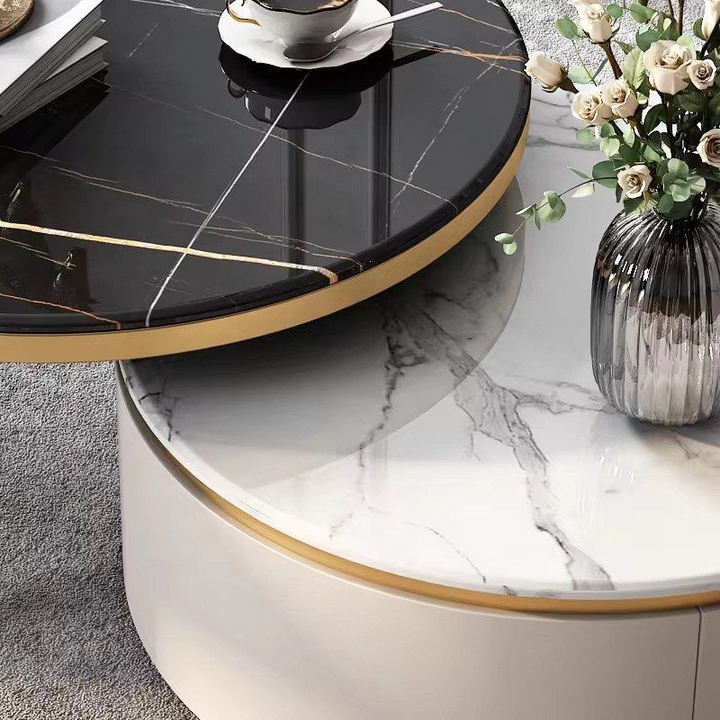 ABEV Marble Round Nesting Coffee Tables - Radical Homes Singapore