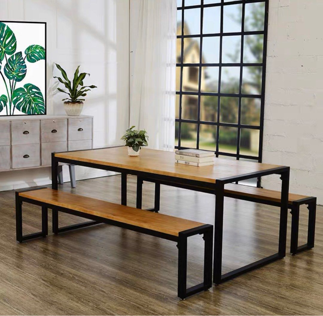 GREGORY Industrial Thin Office / Study Table - Radical Homes Singapore