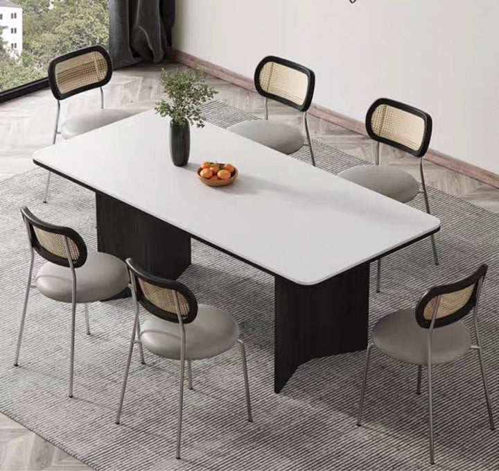 ZORELIS Modern Sintered Stone Dining Table - Cassa Haus Singapore