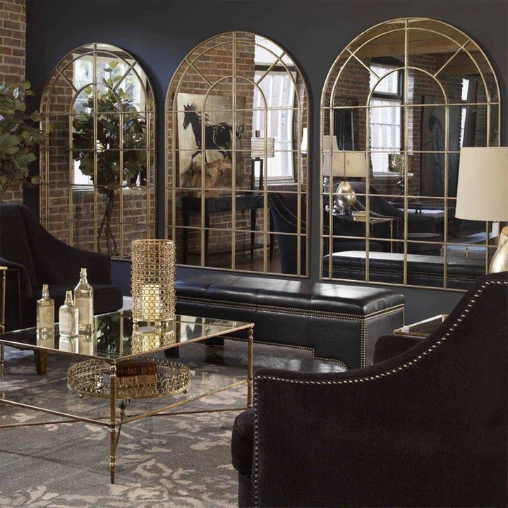 MELOR Vintage Arch Window Wall Mirror - Cassa Haus Singapore
