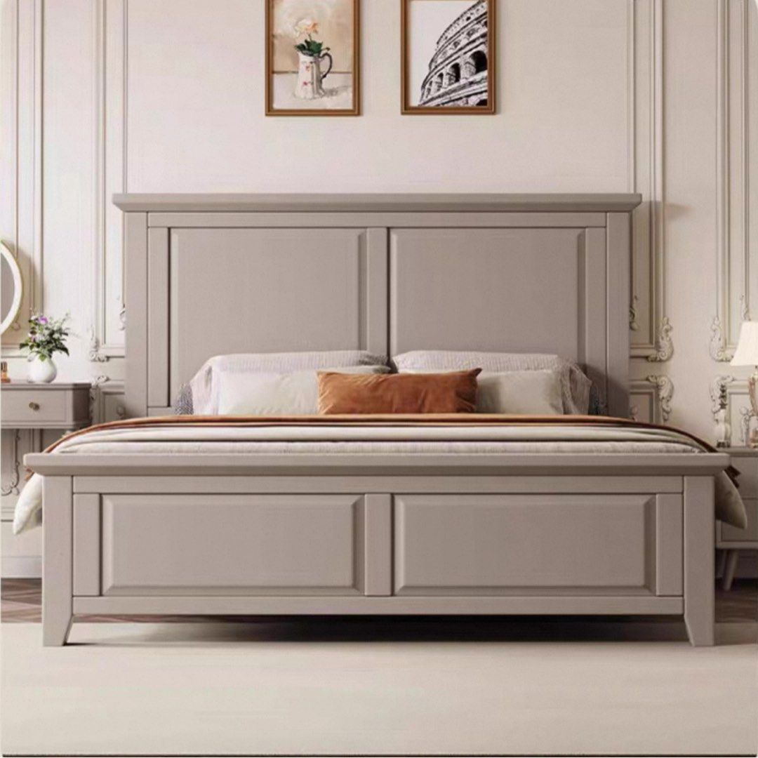 KISALE Vintage Solid Wood Bedframe - Radical Homes Singapore