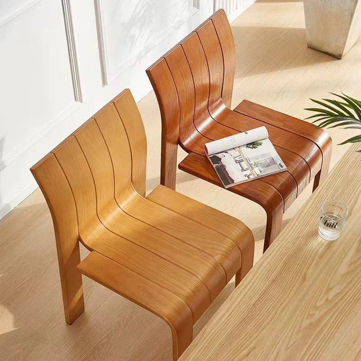 LANDON Japandi Solid Wood Dining Chair - Radical Homes Singapore