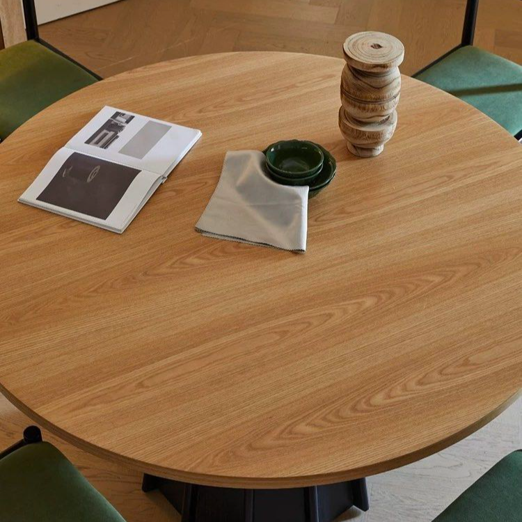 VIENNA Modern Solid Wood Round Dining Table - Radical Homes Singapore