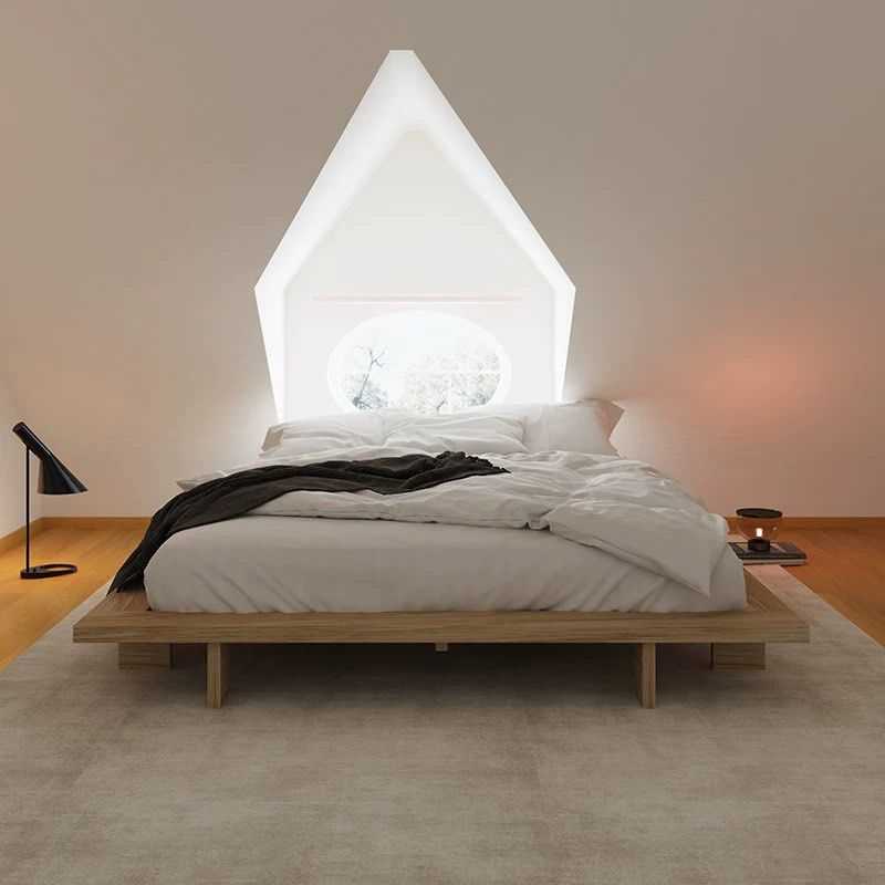 HAULE Japandi Solid Wood Platform Bedframe - Radical Homes Singapore