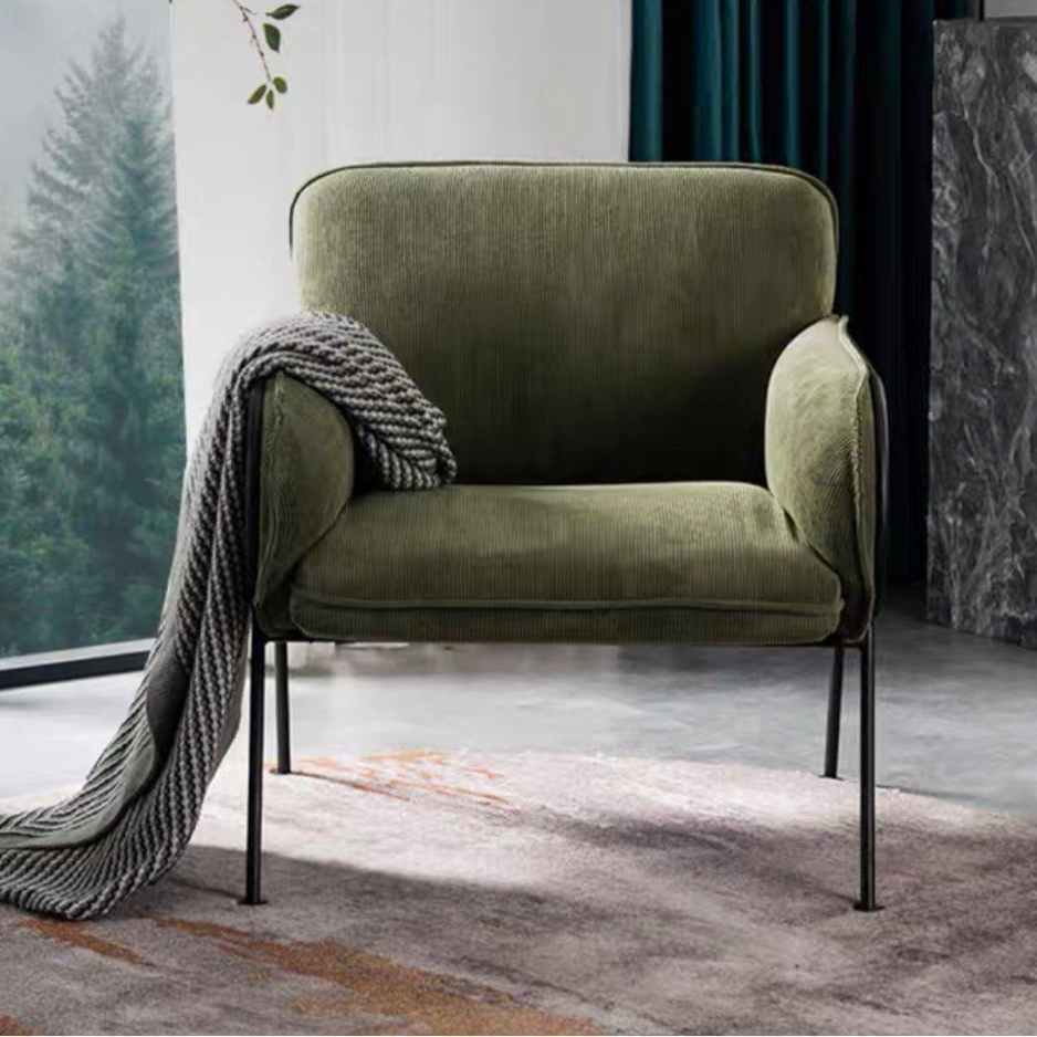 KAYLA Modern Velvet Lounge Chair - Radical Homes Singapore