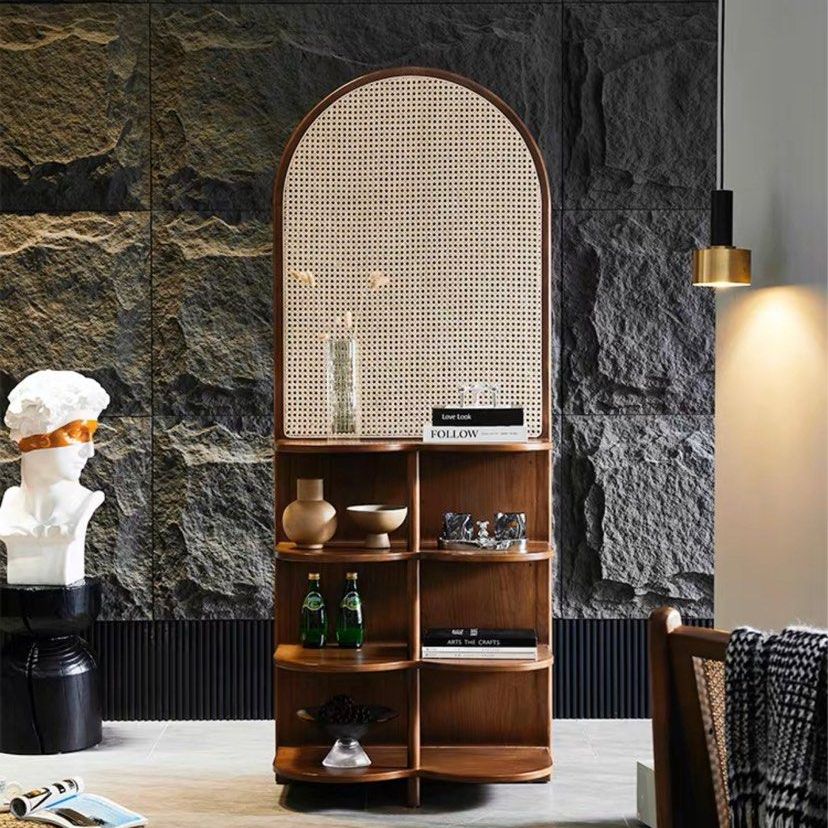ARVE Modern Rattan Display Shelf - Radical Homes Singapore
