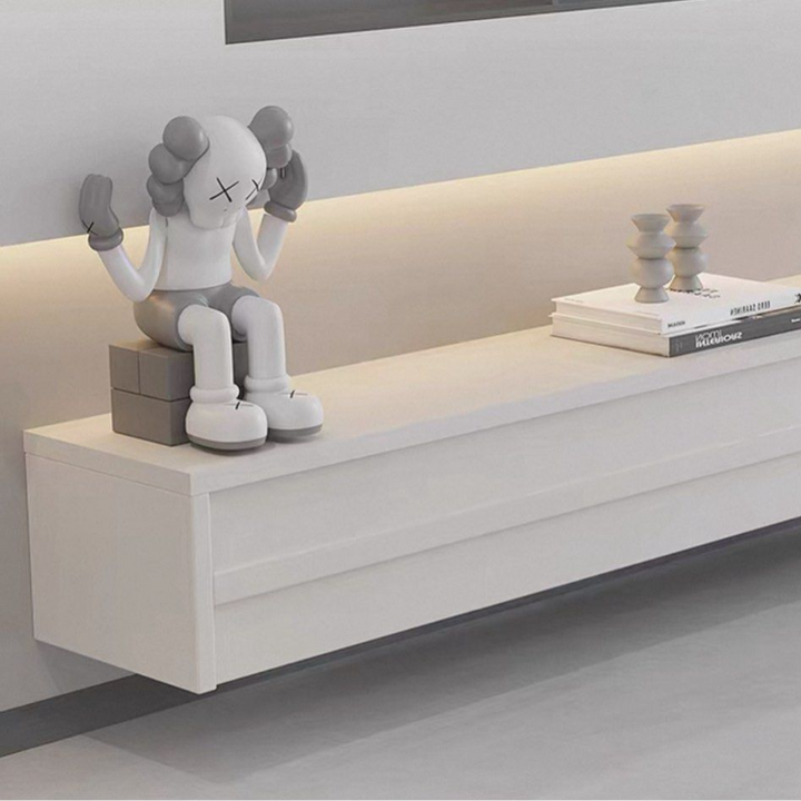 HYDRO Modern Solid Wood Floating TV Console - Radical Homes Singapore