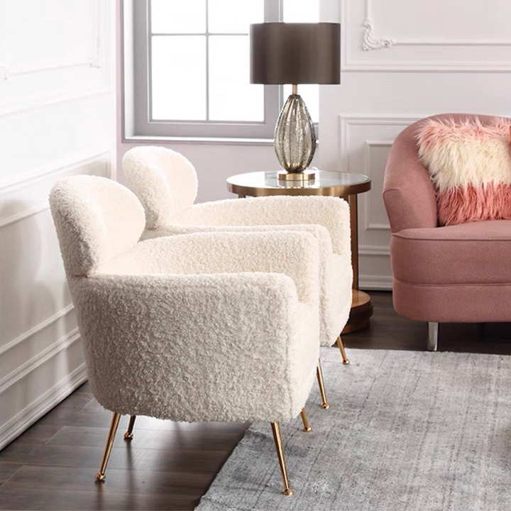WYATT Modern Boucle Armchair - Radical Homes Singapore