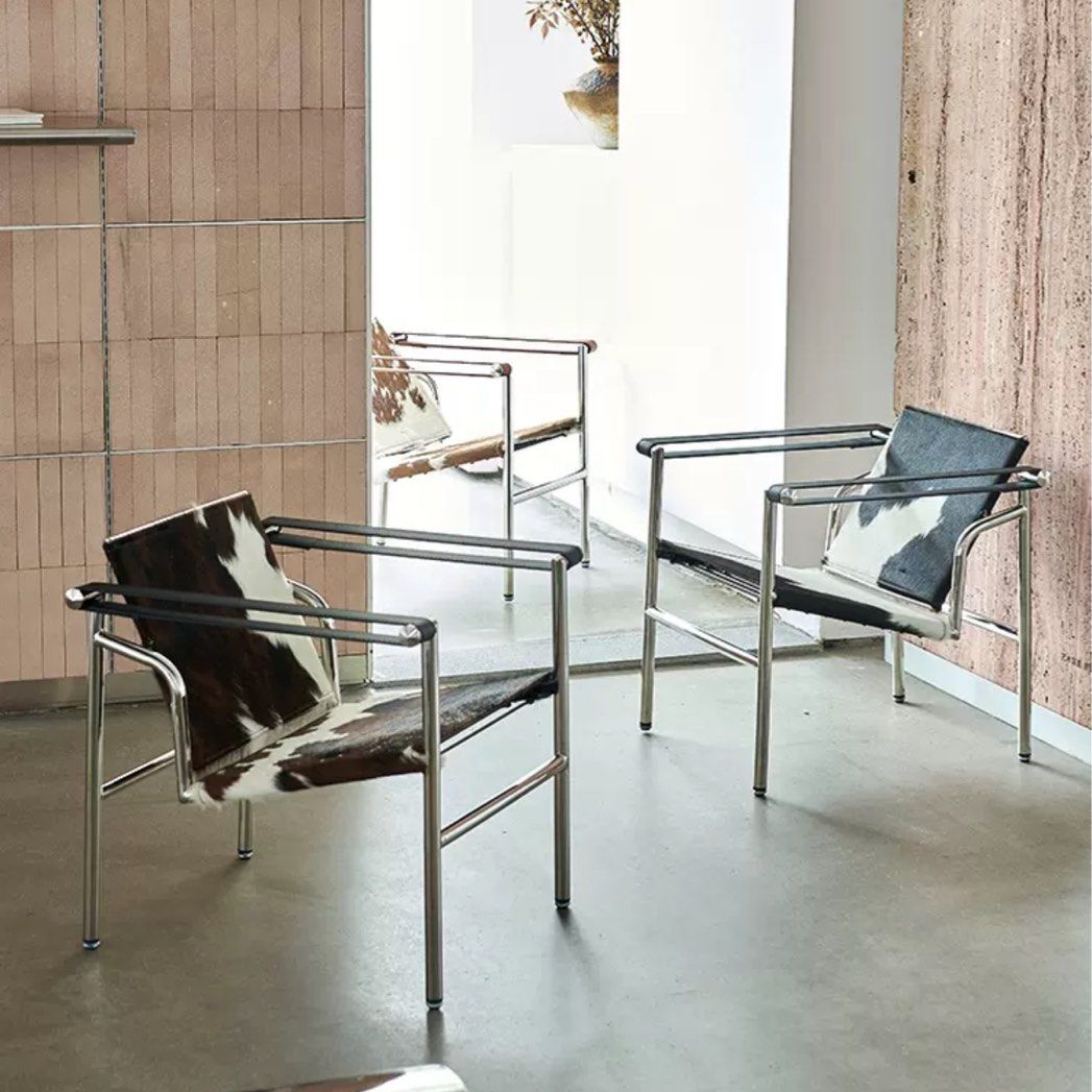 CORVAIL Modern Cowhide Leather Lounge Chair - Cassa Haus Singapore