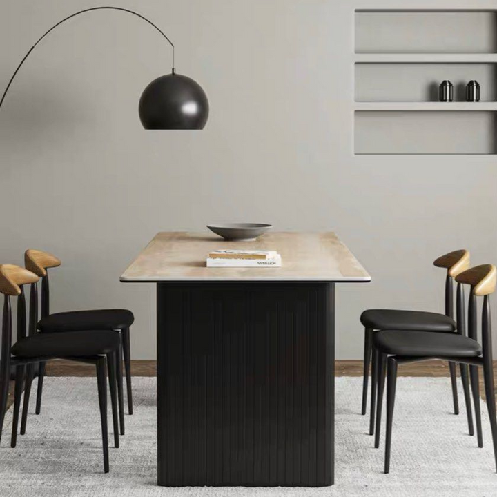 VELARON Modern Sintered Stone Dining Table & Chairs - Cassa Haus Singapore
