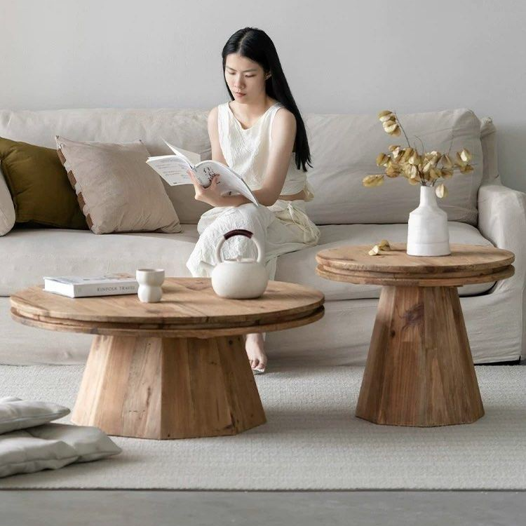 ARLOVSKI Vintage Solid Wood Coffee Table - Radical Homes Singapore