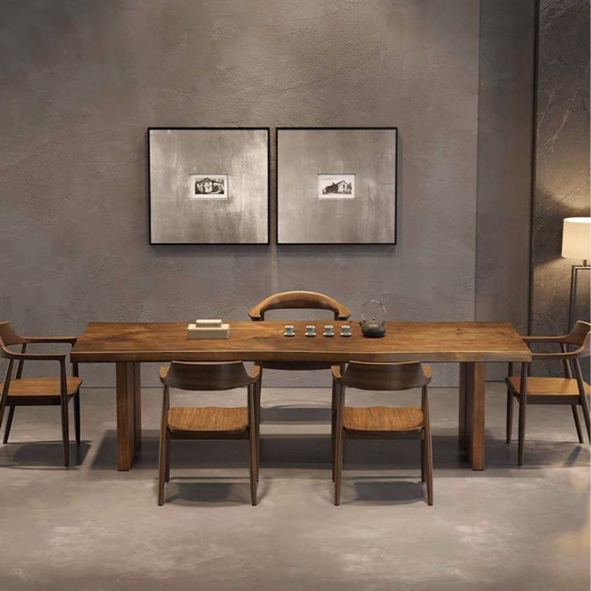 BOYCE Rustic Ash Wood Dining Table - Radical Homes Singapore