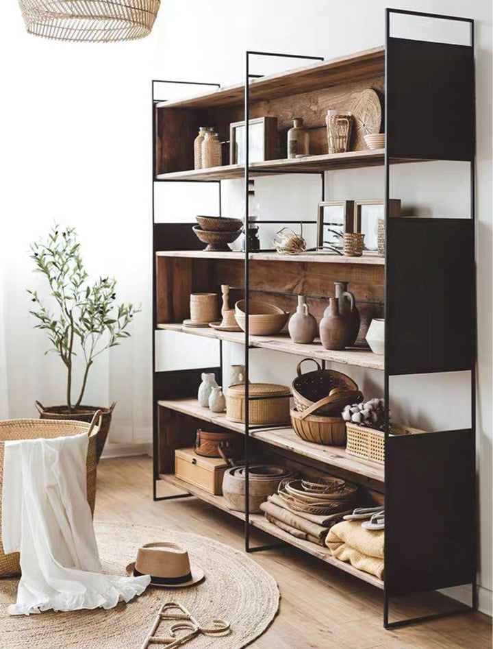 TADEU Modern Solid Wood Display Shelf - Radical Homes Singapore
