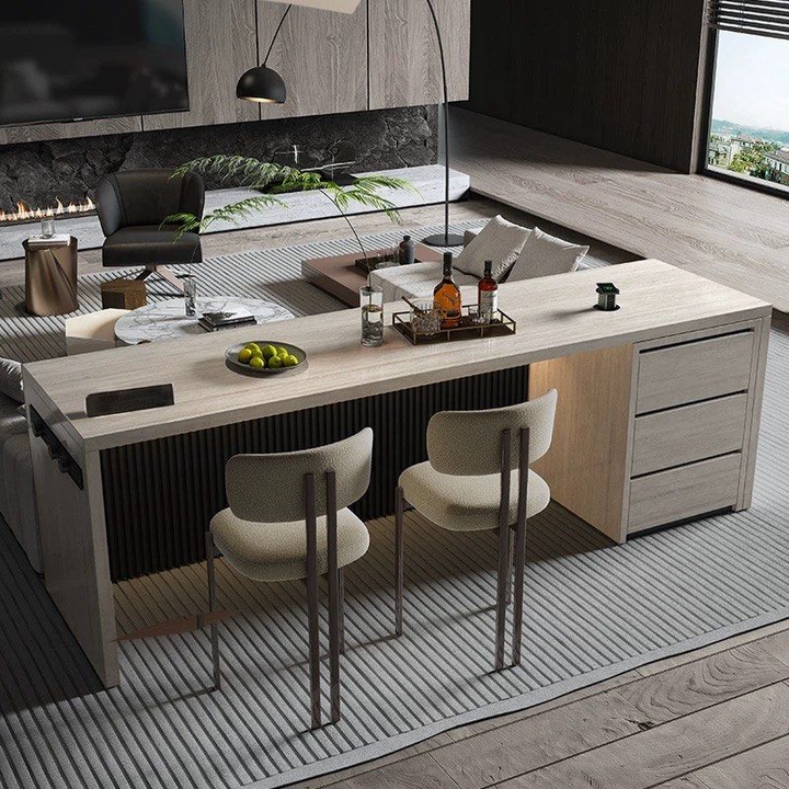 ALRIC Modern Sintered Stone Bar Table - Radical Homes Singapore