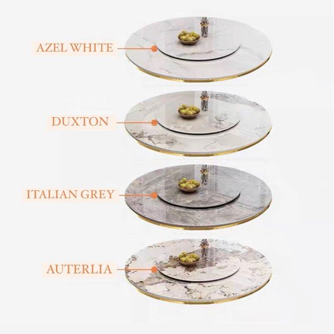 DURHAM Modern Round Marble Dining Table - Radical Homes Singapore
