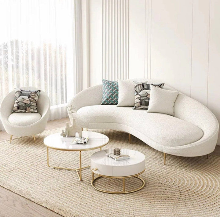 BETH Modern Curve Sofa - Radical Homes Singapore