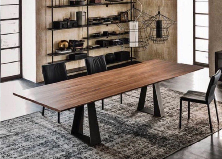 FONTANA Modern Solid Wood Dining/Office Table - Radical Homes Singapore