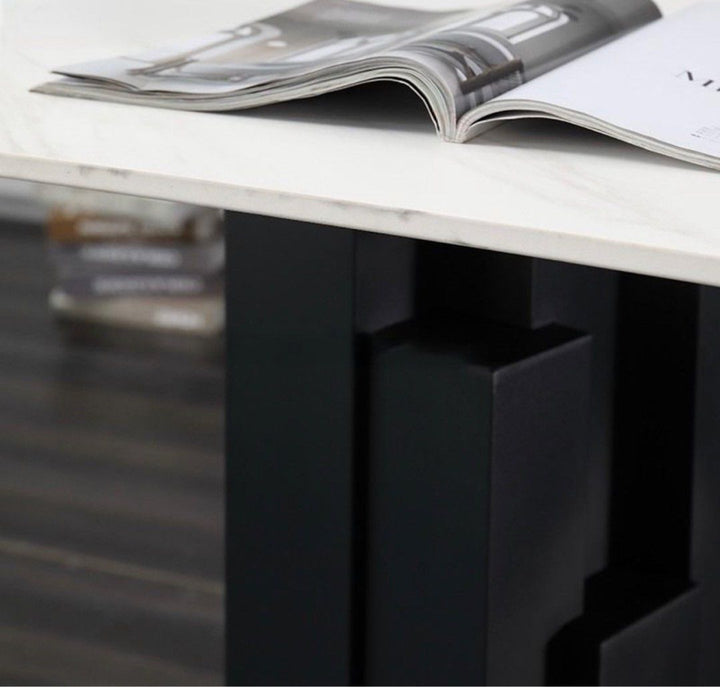 CLAYTON Modern Marble Office Table - Radical Homes Singapore