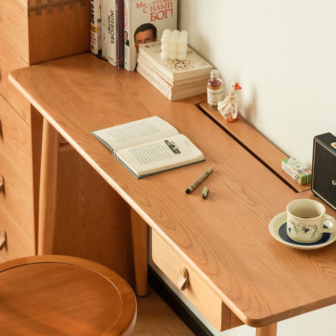 ADRIAN Solid Wood Desk - Radical Homes Singapore