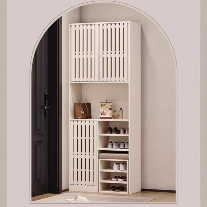 ADIA Modern Solid Wood Storage Shoe Cabinet - Radical Homes Singapore