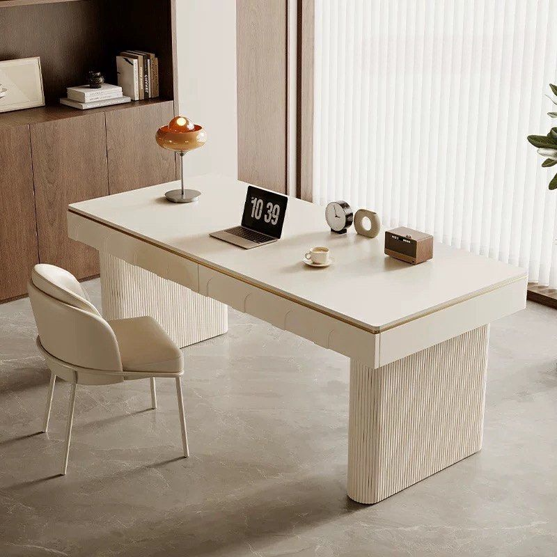 PRESON Modern Sintered Stone Study Table - Radical Homes Singapore