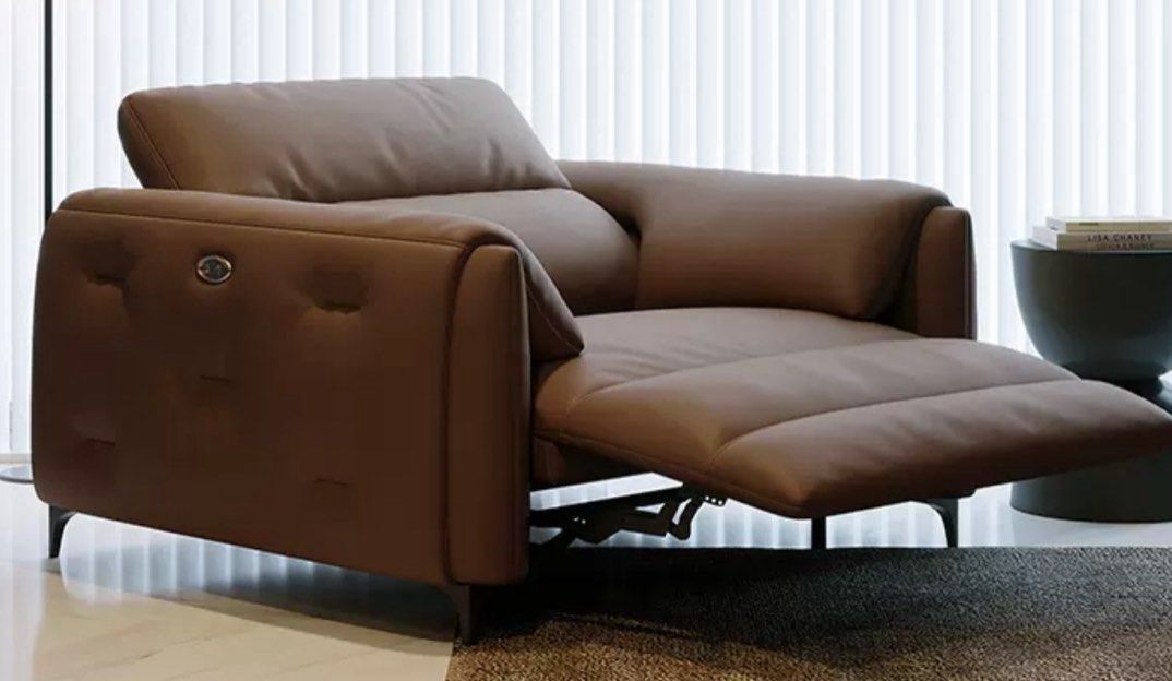 LOMARA Modern Recliner Leather Sofa - Radical Homes Singapore