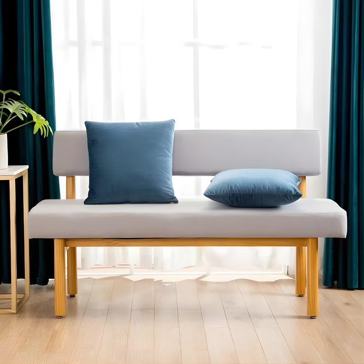 SAVERO Scandinavian Solid Wood Dining Bench