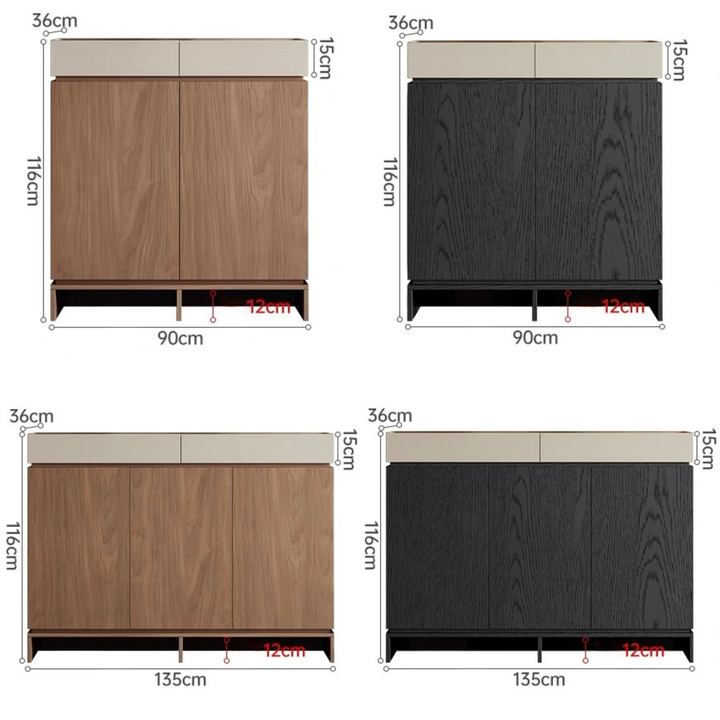 PINEO Modern Solid Wood Shoe Cabinet - Radical Homes Singapore