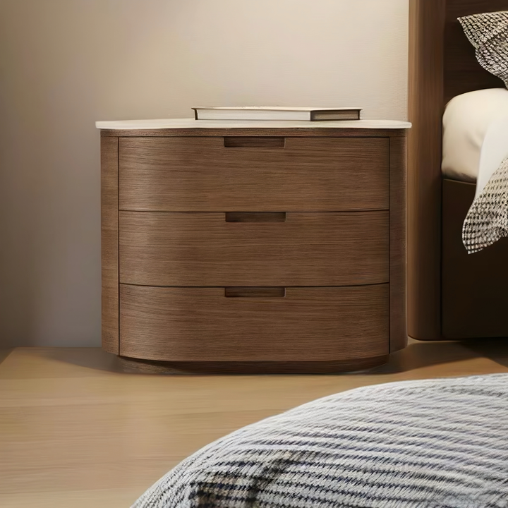 BRAVEN Modern Solid Wood Bedside Table - Cassa Haus Singapore