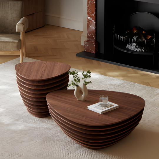VIRELLO Sculptural Wooden Coffee Tables - Cassa Haus Singapore
