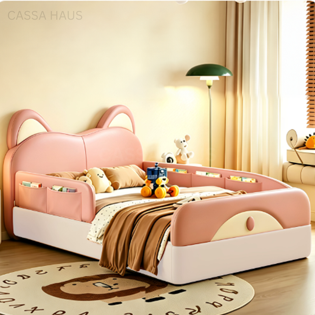 JASON Modern Leather Low Kids Bedframe - Cassa Haus Singapore
