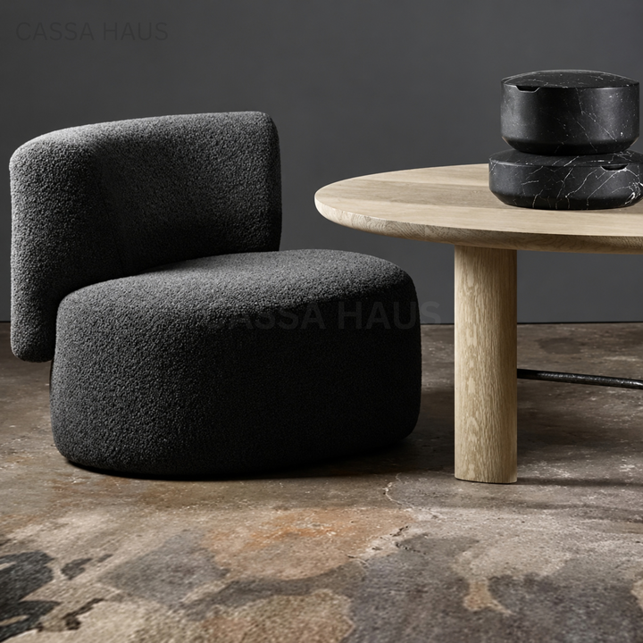 OMINA Modern Curved Boucle Sofa - Cassa Haus Singapore