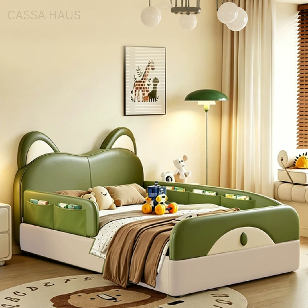 JASON Modern Leather Low Kids Bedframe - Cassa Haus Singapore