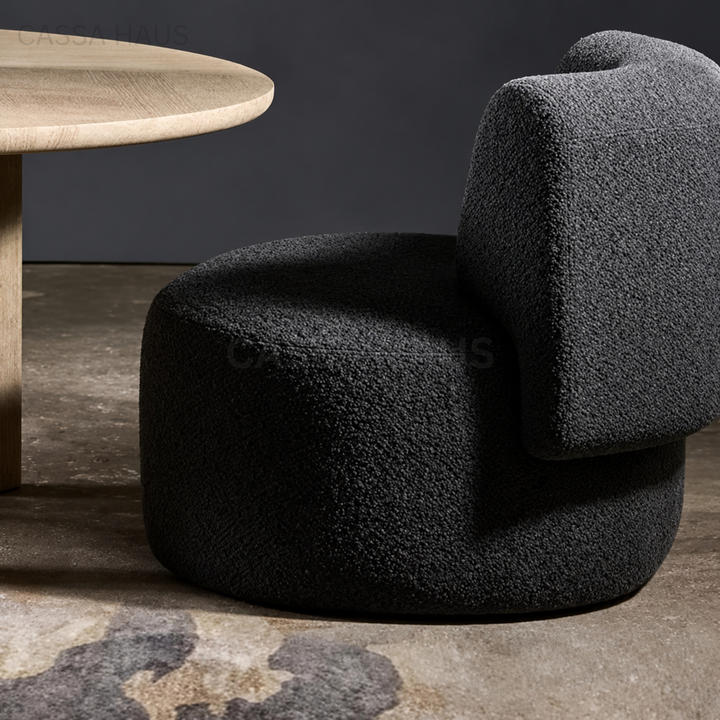 OMINA Modern Curved Boucle Sofa - Cassa Haus Singapore