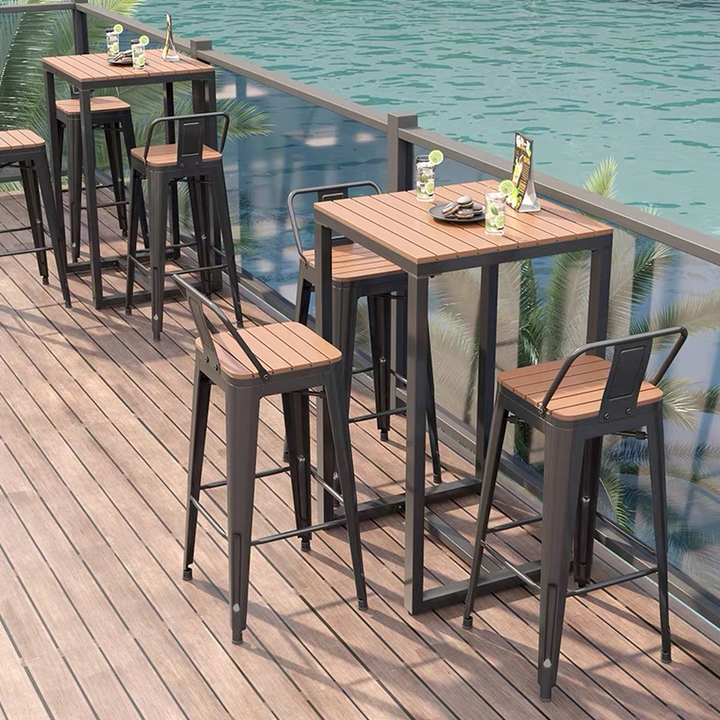 VEXALUNE Modern Outdoor Bar Table and Chairs - Cassa Haus Singapore