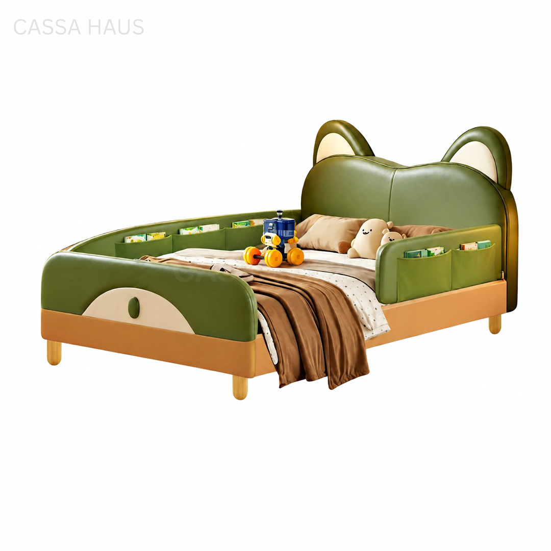 JASON Modern Leather Low Kids Bedframe - Cassa Haus Singapore