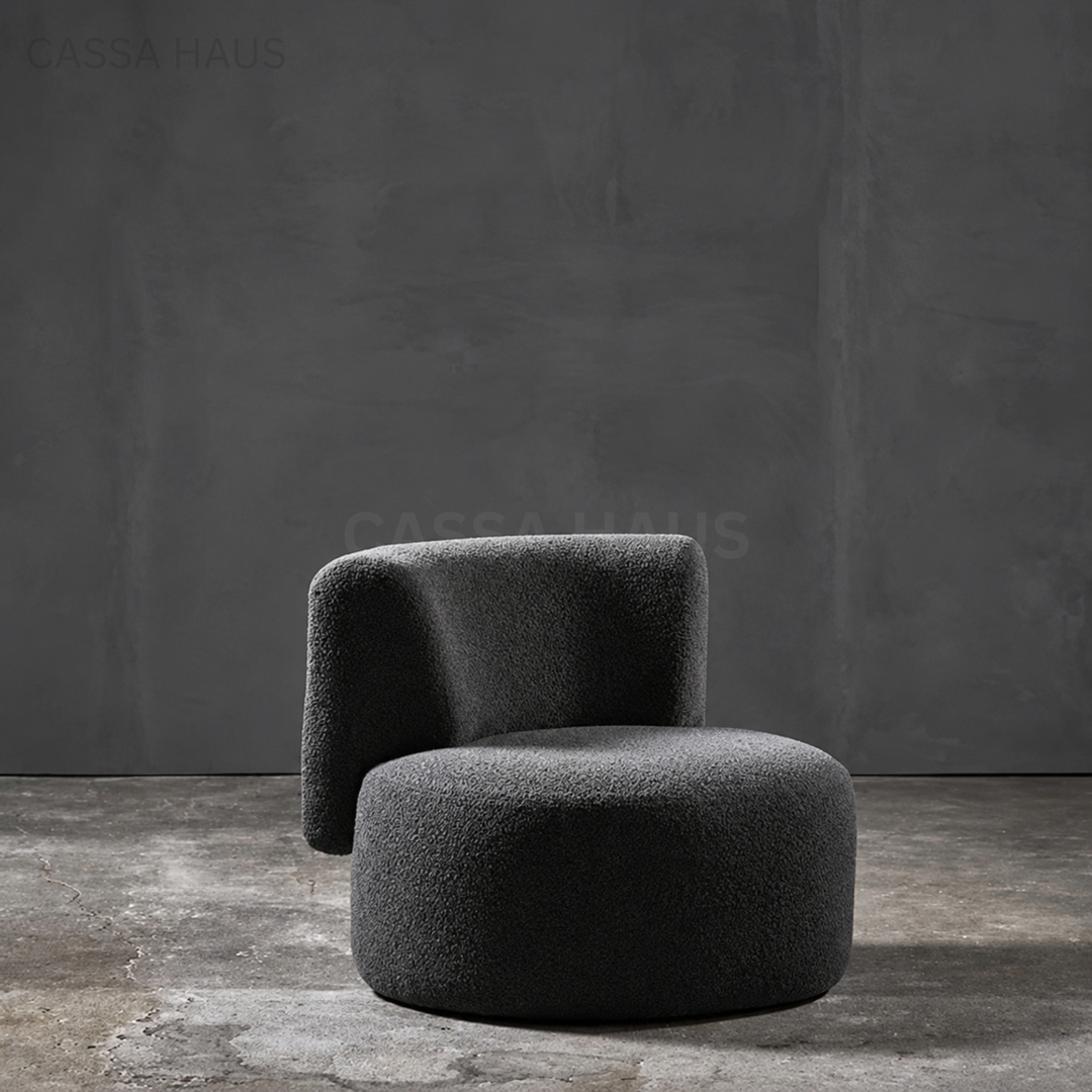 OMINA Modern Curved Boucle Sofa - Cassa Haus Singapore