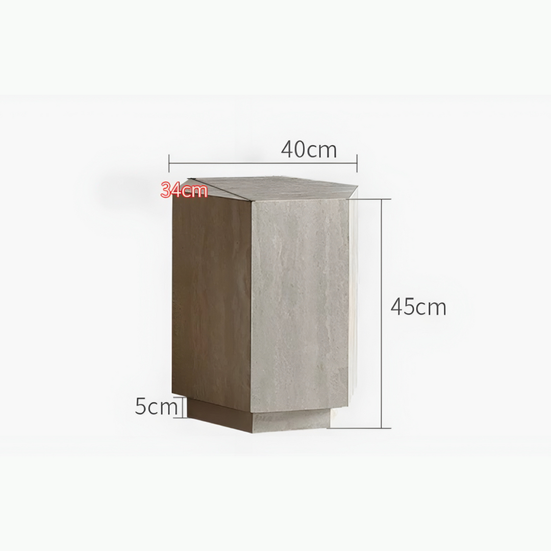FIESOLE Modern Travertine Sintered Stone Coffee Table - Cassa Haus Singapore