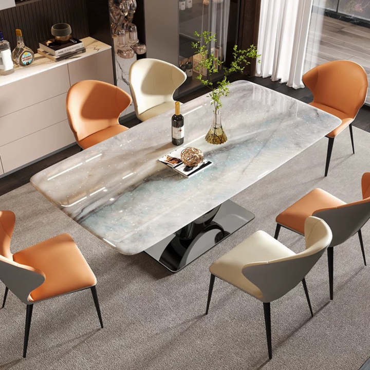 VORTEX Modern Sintered Stone Dining Table - Cassa Haus Singapore