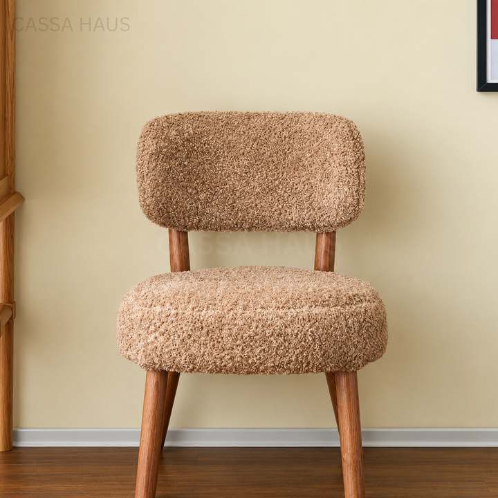 LECLER Modern Boucle Dining Chair - Cassa Haus Singapore