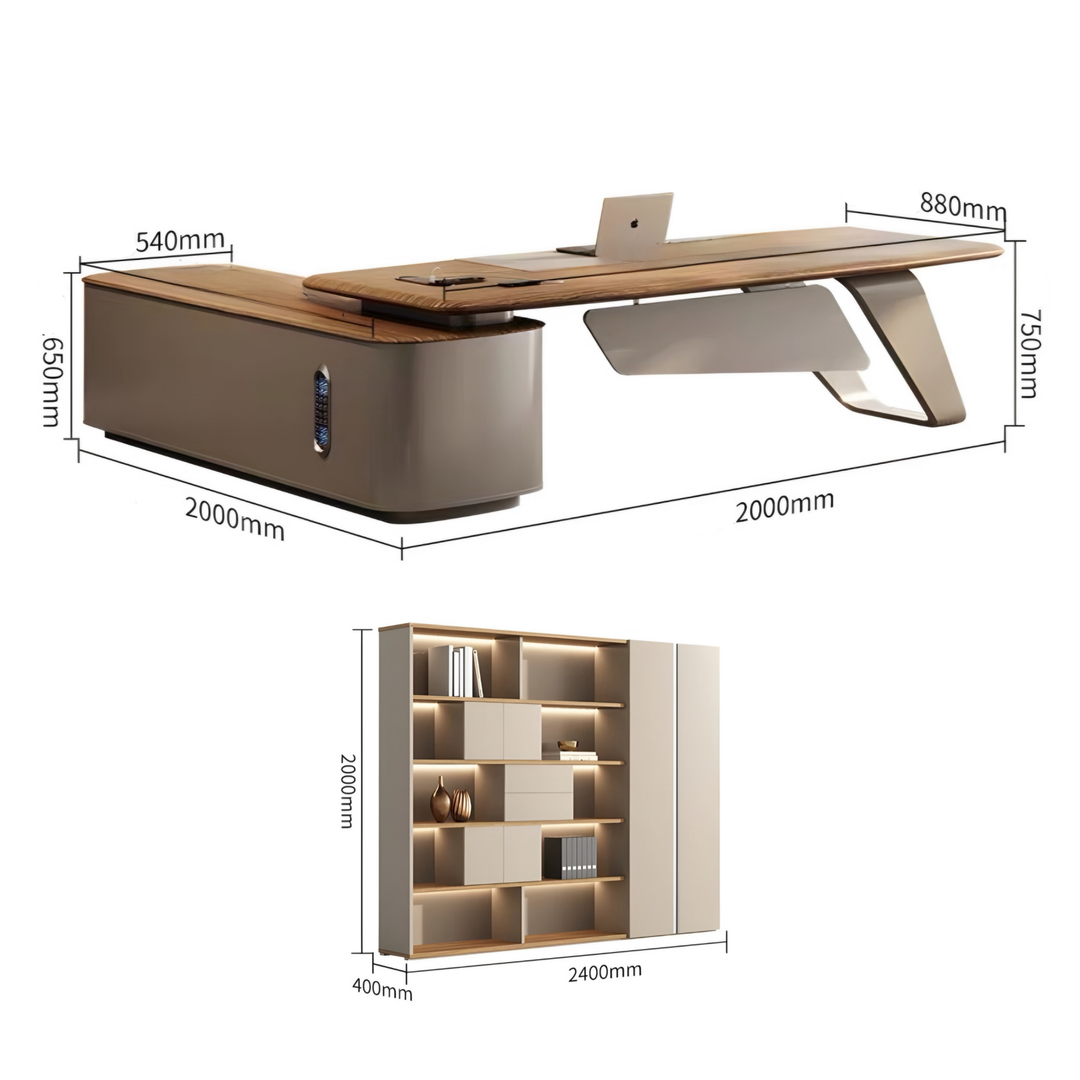 AUREN Modern Office Table - Radical Homes Singapore