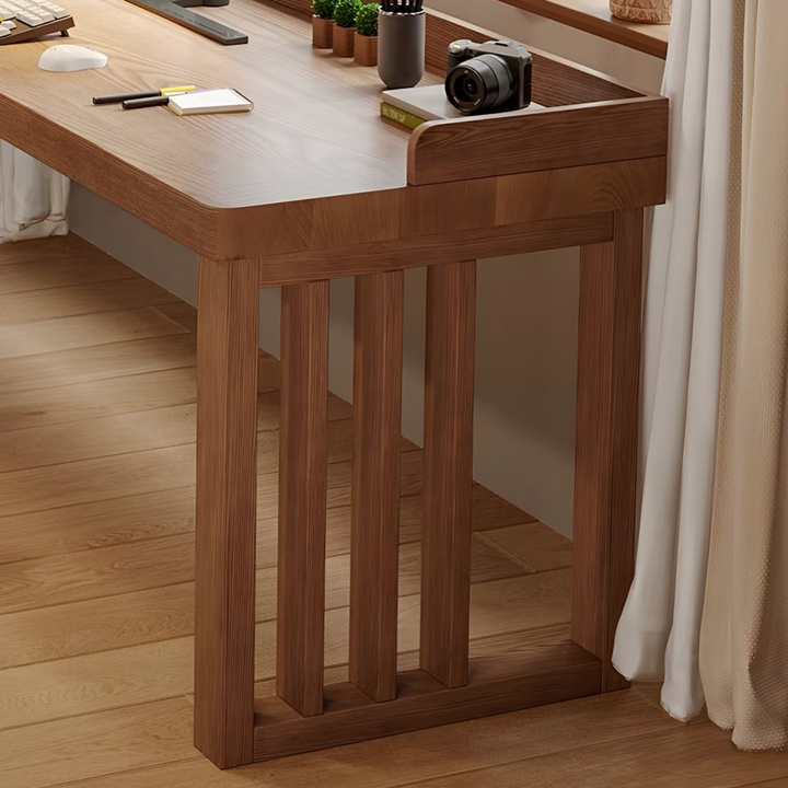 UMBERTO Modern Solid Wood L Shaped Study Table - Cassa Haus Singapore