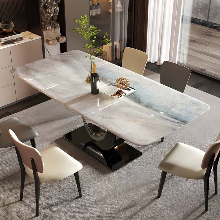 VORTEX Modern Sintered Stone Dining Table - Cassa Haus Singapore