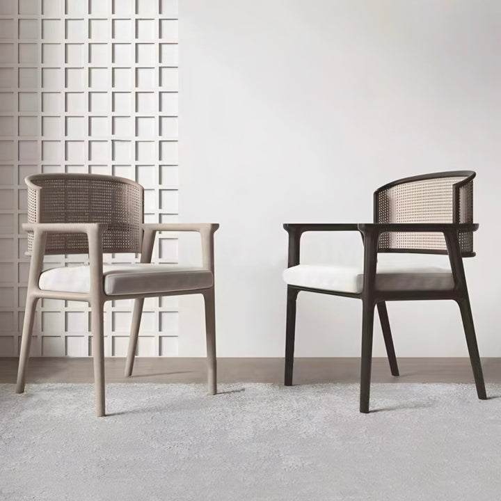 CANEVRA Rustic Rattan Dining Chair - Cassa Haus Singapore