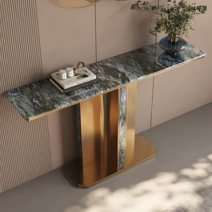DORVANE Modern Natural Marble Console Table - Cassa Haus Singapore